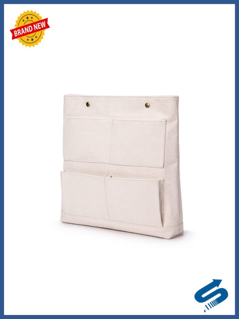 Canvas Purse Organizer Insert Handbag Cosmetic Bag - Large Size - Cotton